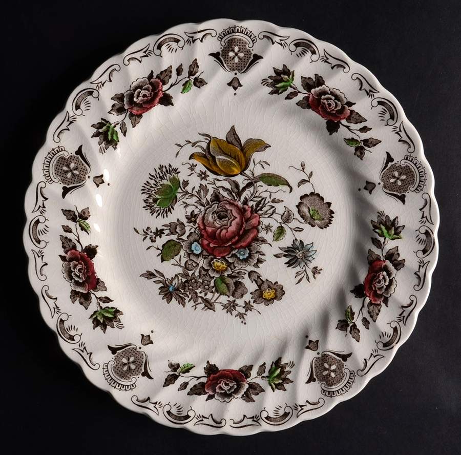 Bouquet (No Trim) Luncheon Plate by Myott Staffordshire-1