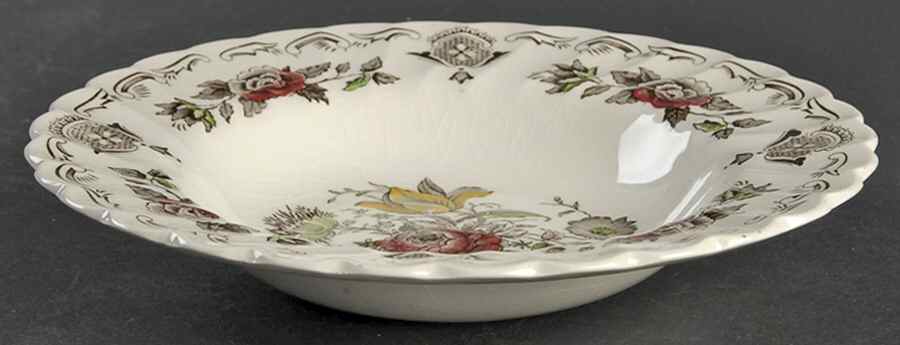 Bouquet (No Trim) Rim Soup Bowl by Myott Staffordshire-1