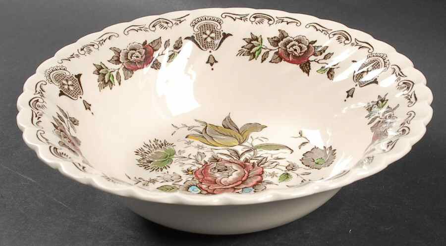 Bouquet (No Trim) 8" Round Vegetable Bowl by Myott Staffordshire-1