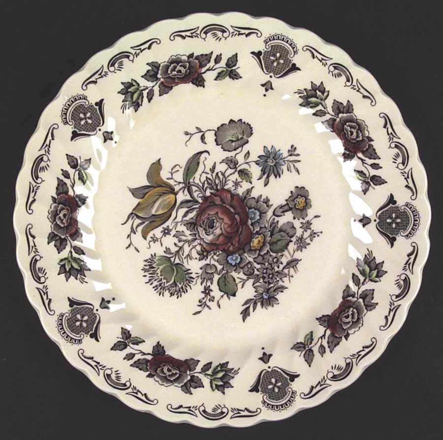 Bouquet (No Trim) Dinner Plate by Myott Staffordshire-1