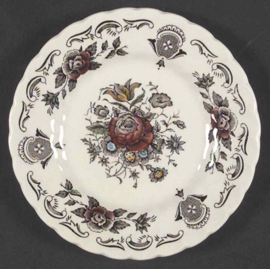 Bouquet (No Trim) Bread & Butter Plate by Myott Staffordshire-1