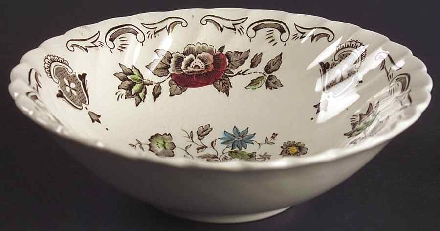 Bouquet (No Trim) Coupe Cereal Bowl by Myott Staffordshire-1