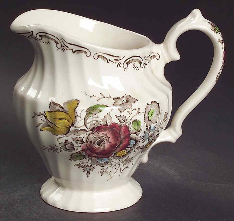 Bouquet (No Trim) Creamer by Myott Staffordshire-1