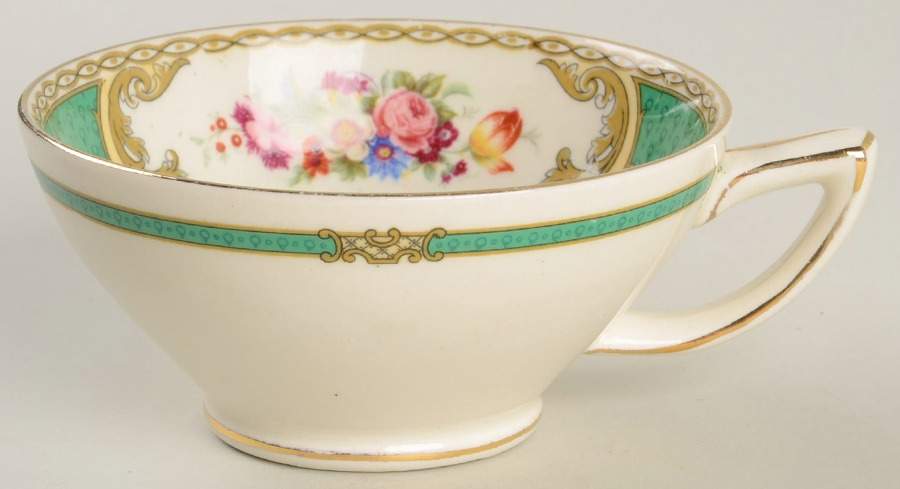 The Bouquet Green Footed Cup by Myott Staffordshire-1