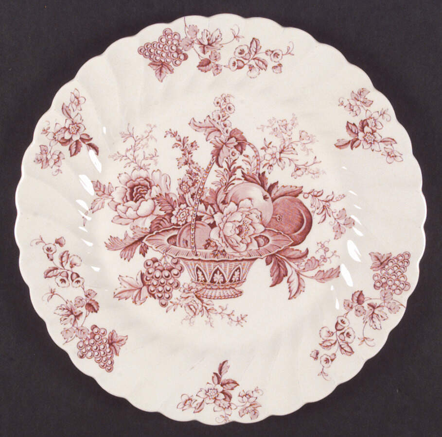 Bountiful Red Dinner Plate by Myott Staffordshire-1
