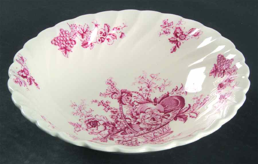 Bountiful Red Coupe Cereal Bowl by Myott Staffordshire-1