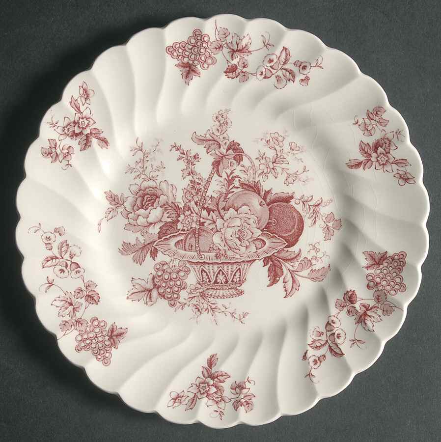 Bountiful Red Salad Plate by Myott Staffordshire-1