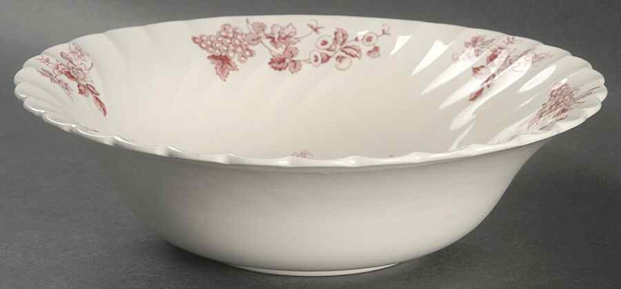 Bountiful Red 8" Round Vegetable Bowl by Myott Staffordshire-1