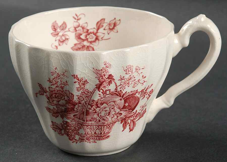 Bountiful Red Oversized Cup by Myott Staffordshire-1