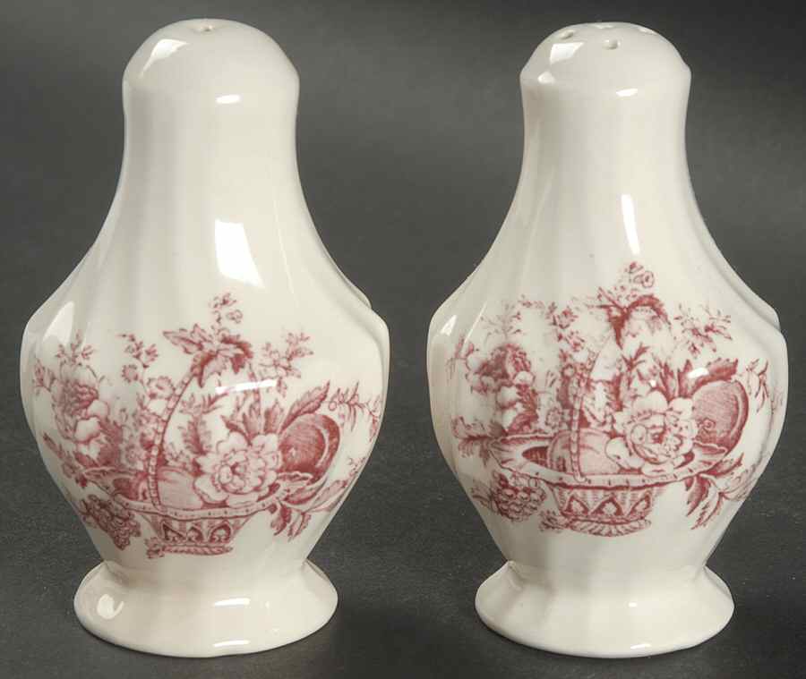 Bountiful Red Salt & Pepper Set by Myott Staffordshire-1