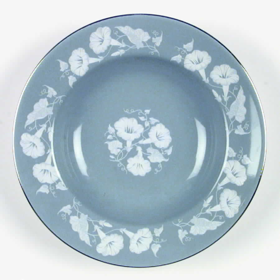 Bride's Flower Rim Soup Bowl by Myott Staffordshire-1