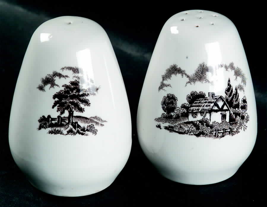 The Brook Brown Salt & Pepper Set by Myott Staffordshire-1