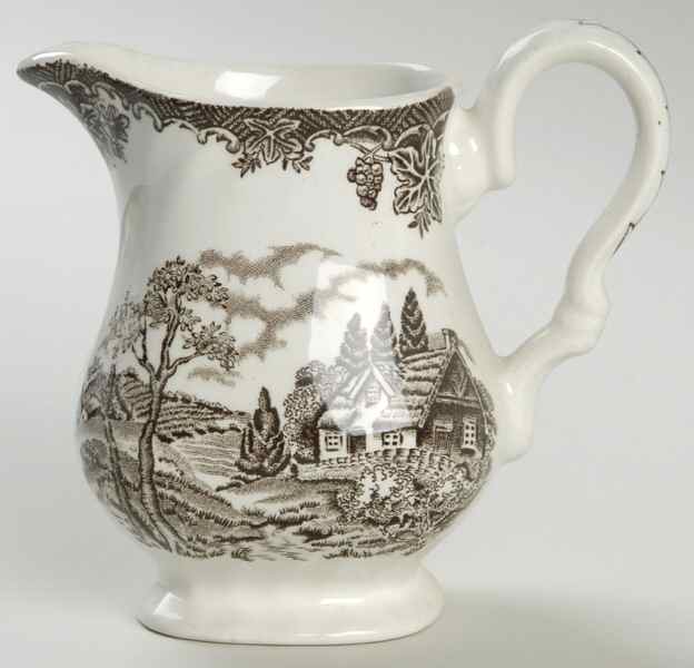 The Brook Brown Creamer by Myott Staffordshire-1