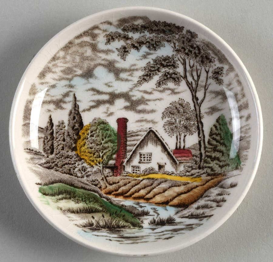 The Brook Brown Multicolor Coaster by Myott Staffordshire-1