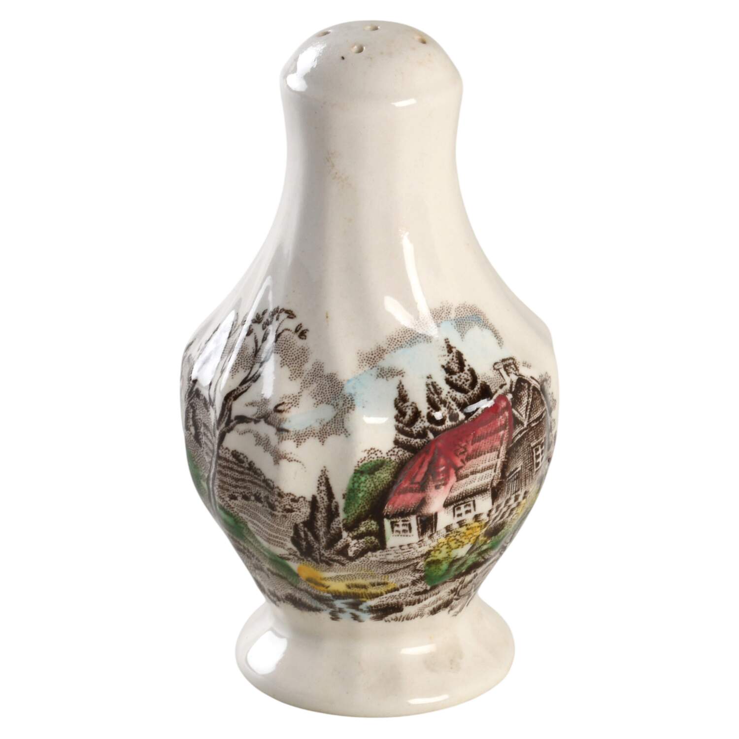 The Brook Brown Multicolor Pepper Shaker by Myott Staffordshire-1