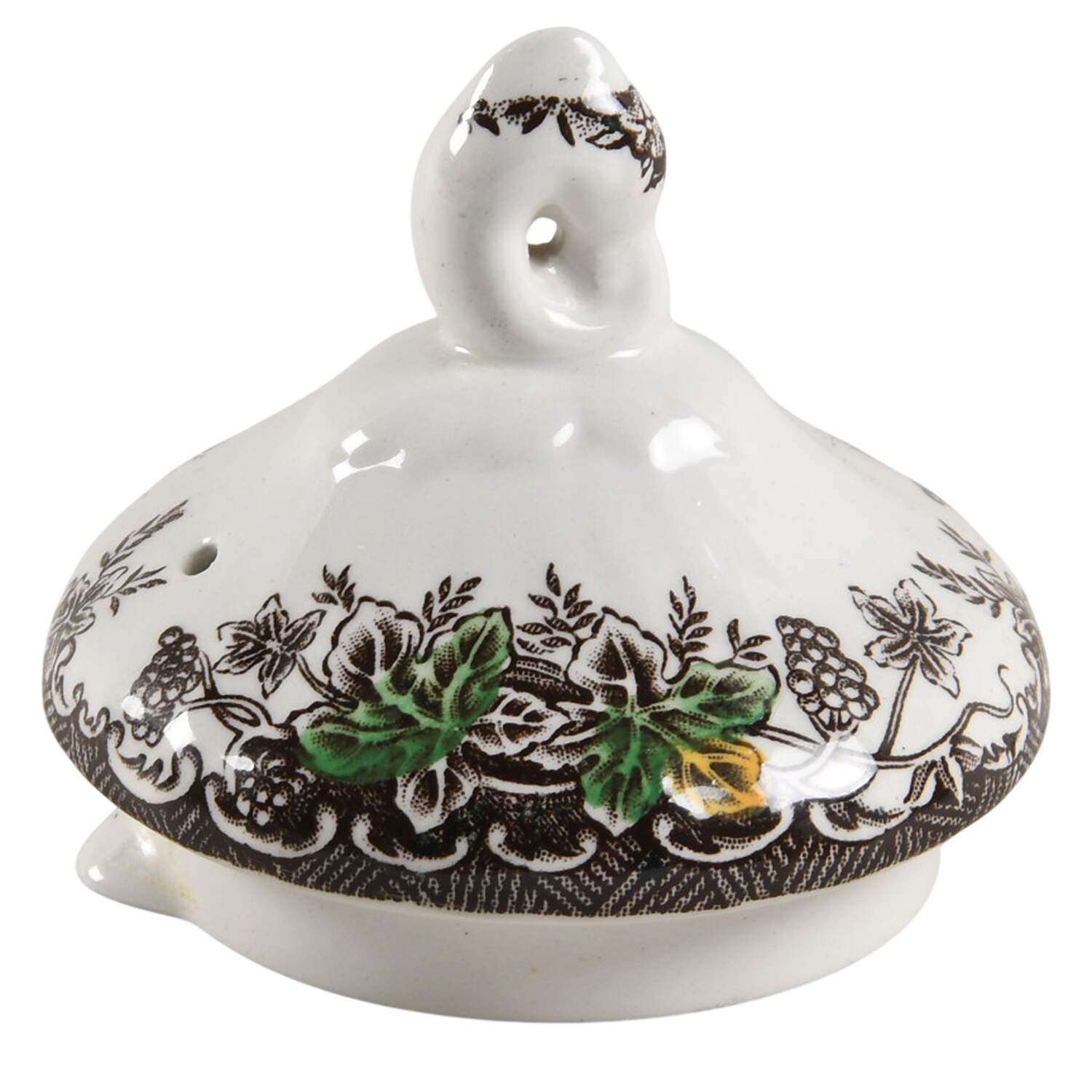 The Brook Brown Multicolor Lid for Coffee Pot by Myott Staffordshire-1