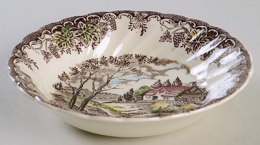The Brook Brown Multicolor Fruit/Dessert (Sauce) Bowl by Myott Staffordshire-1