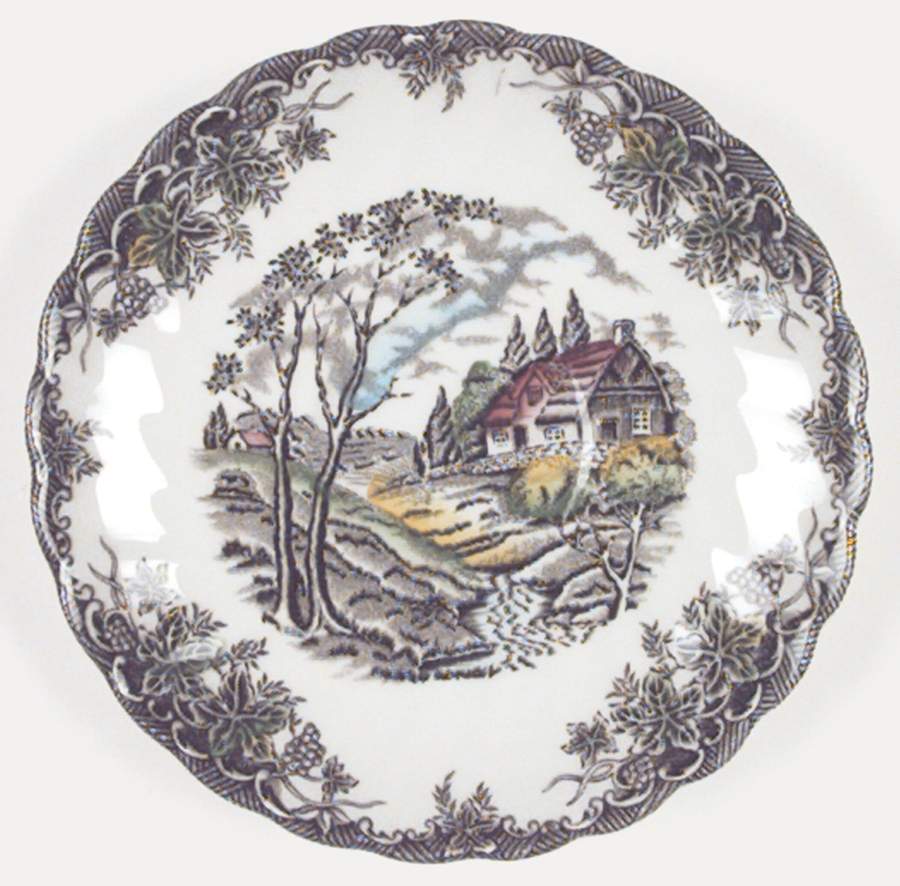 The Brook Brown Multicolor Saucer by Myott Staffordshire-1
