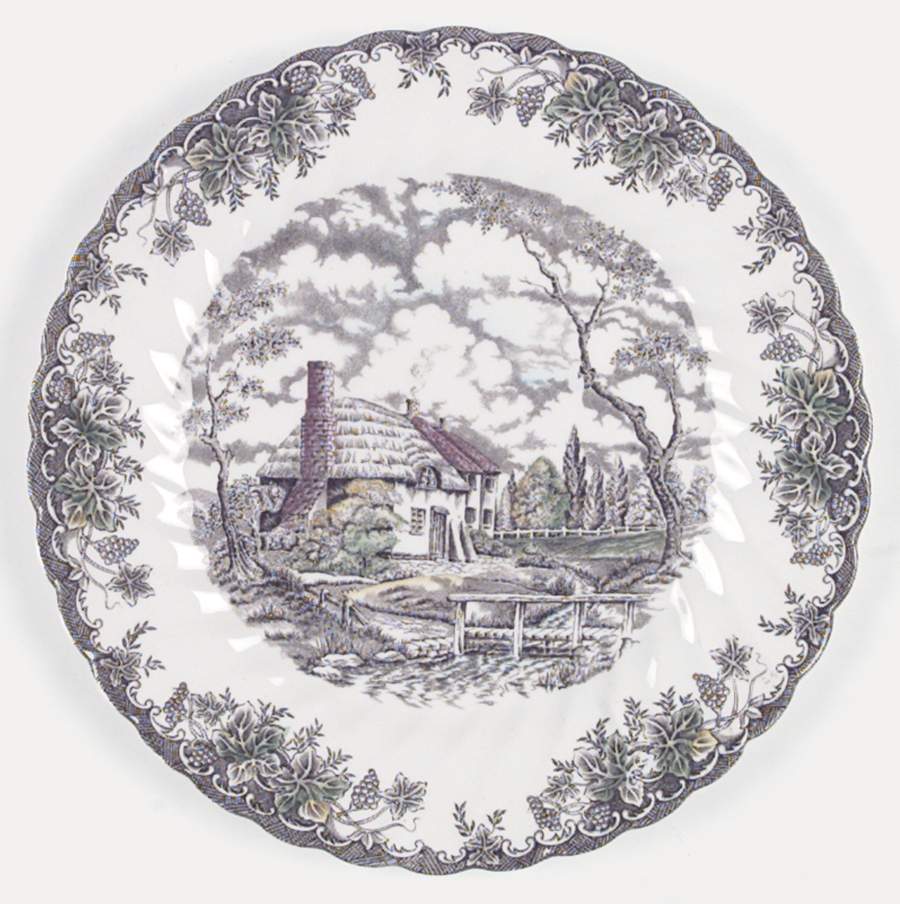 The Brook Brown Multicolor Dinner Plate by Myott Staffordshire-1