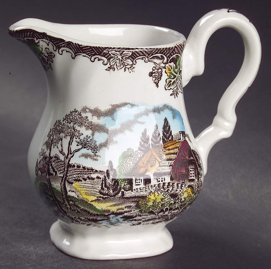 The Brook Brown Multicolor Mini Creamer by Myott Staffordshire-1