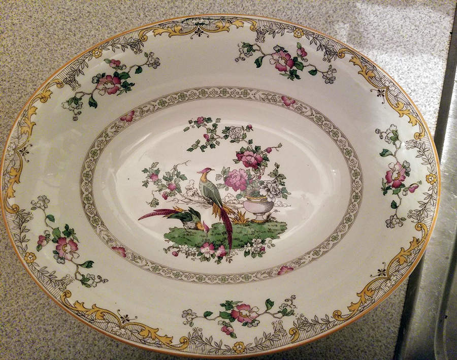 The Burton 10" Oval Vegetable Bowl by Myott Staffordshire-1