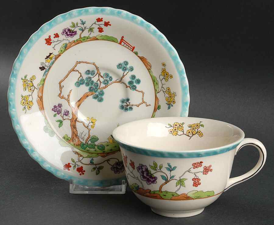 Canton Oversized Cup & Saucer Set by Myott Staffordshire-1
