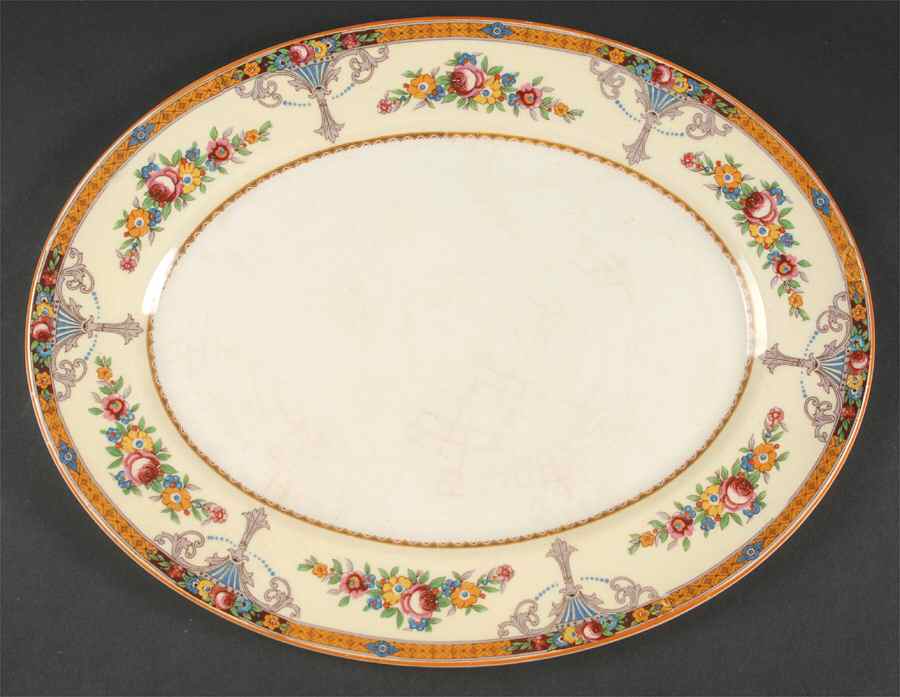 Carlton 14" Oval Serving Platter by Myott Staffordshire-1