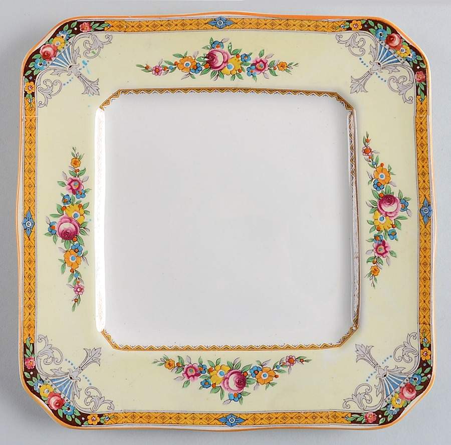 Carlton Square Luncheon Plate by Myott Staffordshire-1