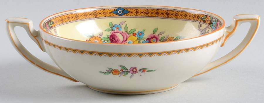 Carlton Footed Cream Soup Bowl by Myott Staffordshire-1