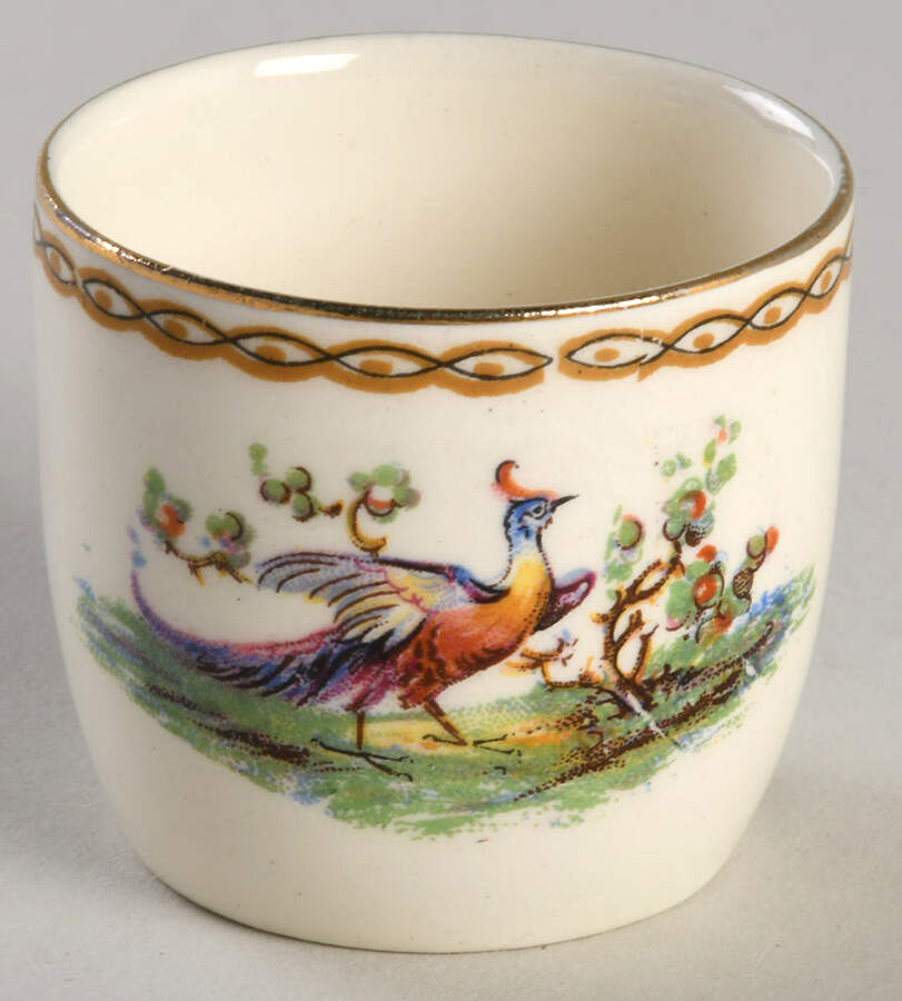 Chelsea Bird Red Single Egg Cup by Myott Staffordshire-1