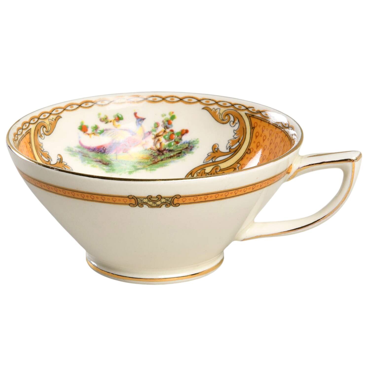 Chelsea Bird Yellow Footed Cup by Myott Staffordshire-1