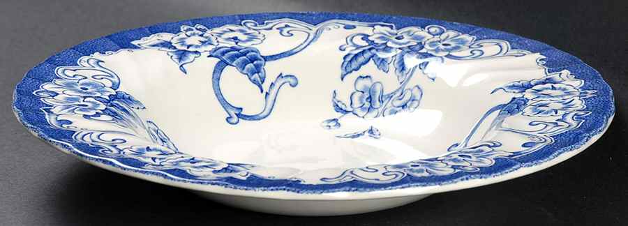 Chelsea Garden Rim Soup Bowl by Myott Staffordshire-1
