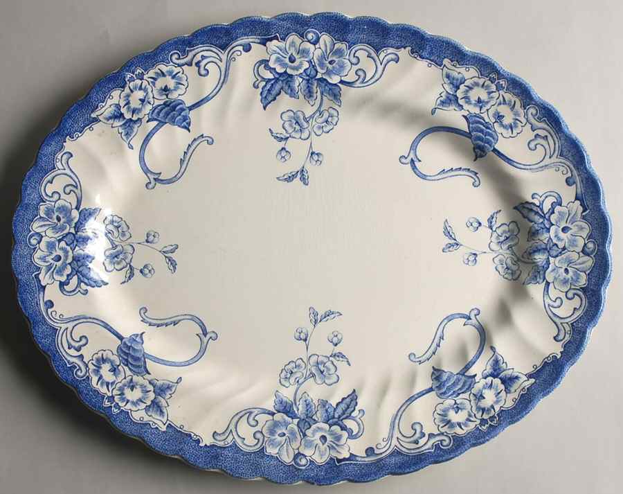 Chelsea Garden 14" Oval Serving Platter by Myott Staffordshire-1