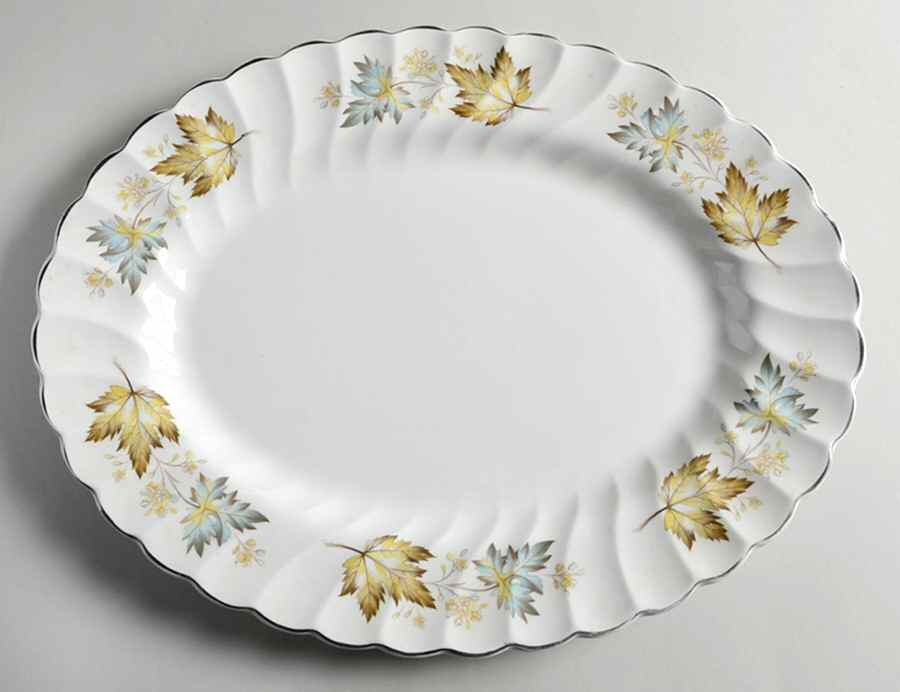 L727 12" Oval Serving Platter by Myott Staffordshire-1