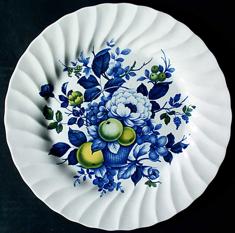 Claremont Blue Dinner Plate by Myott Staffordshire-1