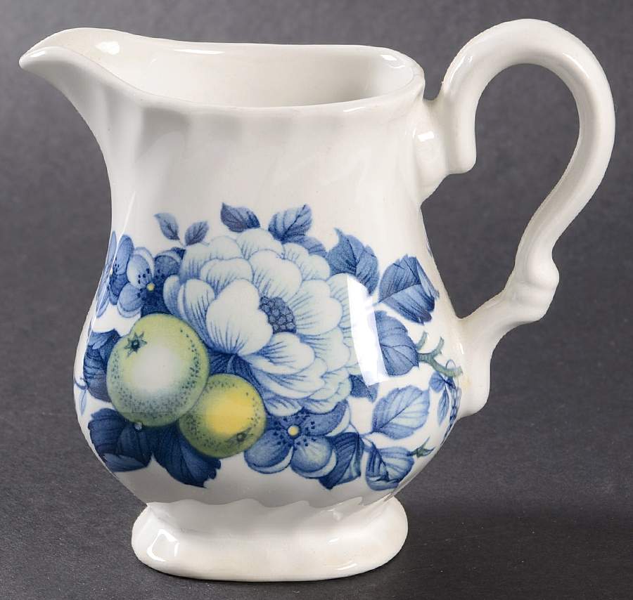 Claremont Blue Creamer by Myott Staffordshire-1