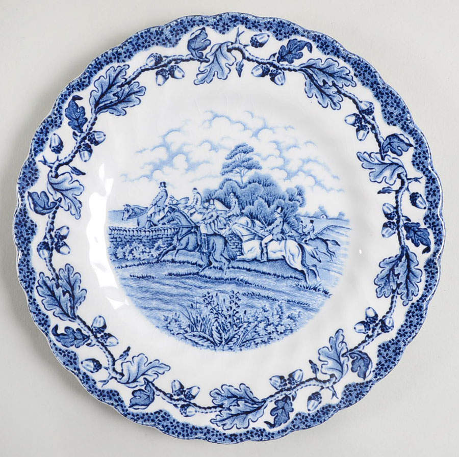 Country Life Blue Bread & Butter Plate by Myott Staffordshire-1