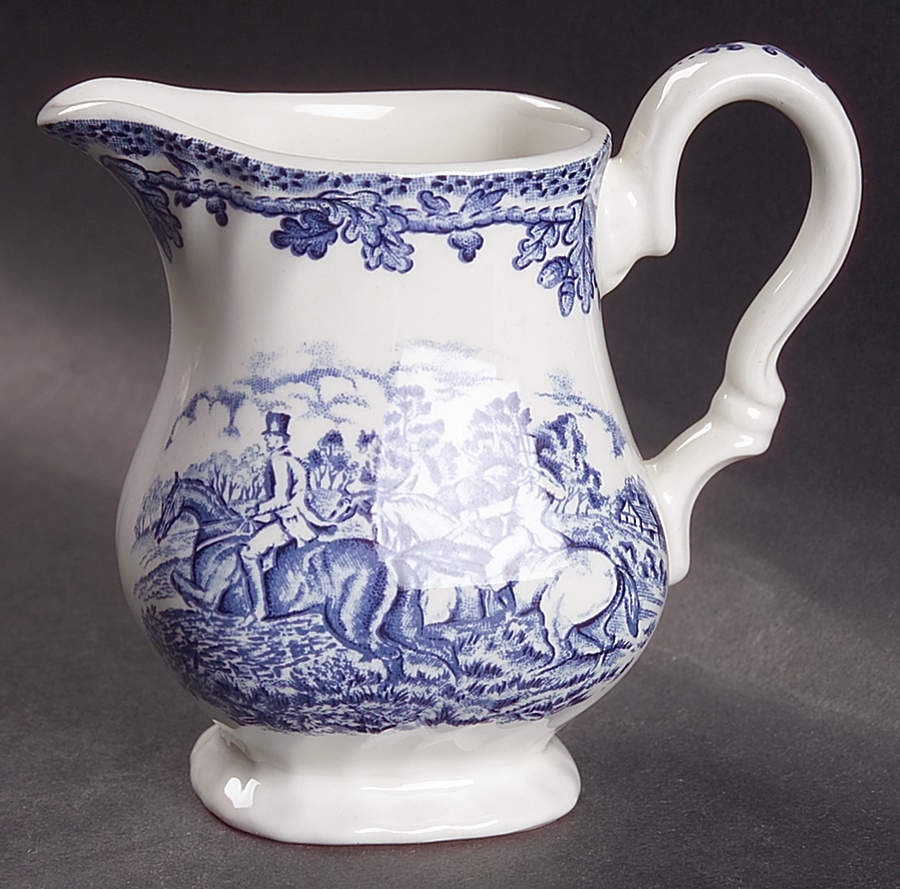 Country Life Blue Creamer by Myott Staffordshire-1
