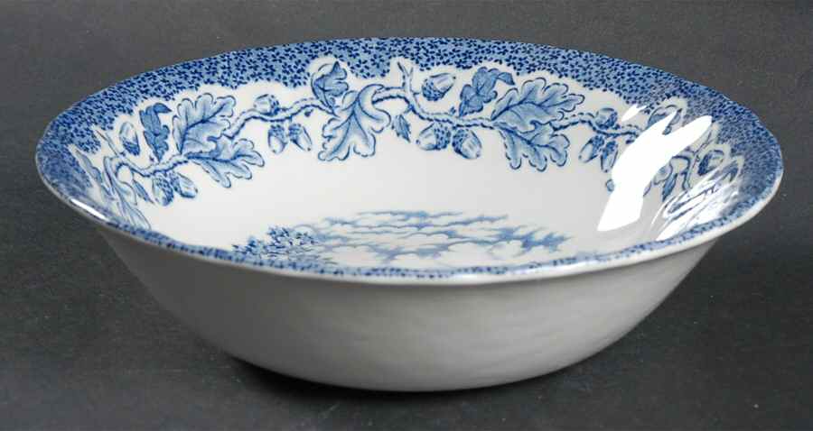 Country Life Blue Coupe Cereal Bowl by Myott Staffordshire-1