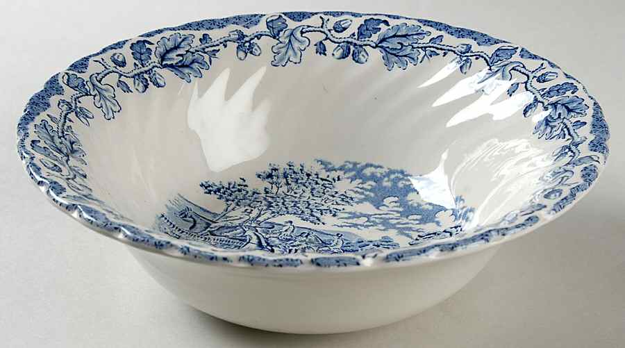 Country Life Blue 8" Round Vegetable Bowl by Myott Staffordshire-1