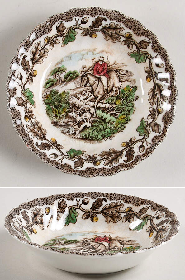 Country Life Brown Multicolor Fruit/Dessert (Sauce) Bowl by Myott Staffordshire-1