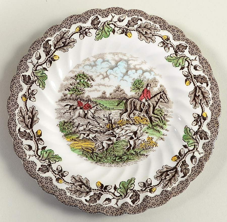 Country Life Brown Multicolor Bread & Butter Plate by Myott Staffordshire-1