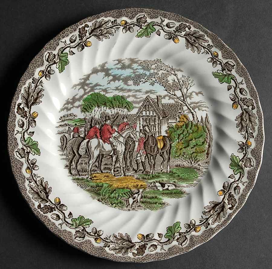 Country Life Brown Multicolor Dinner Plate by Myott Staffordshire-1