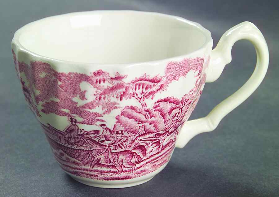 Country Life Pink Flat Cup by Myott Staffordshire-1