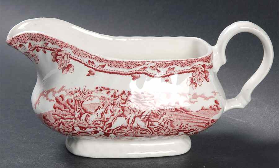 Country Life Pink Gravy Boat by Myott Staffordshire-1