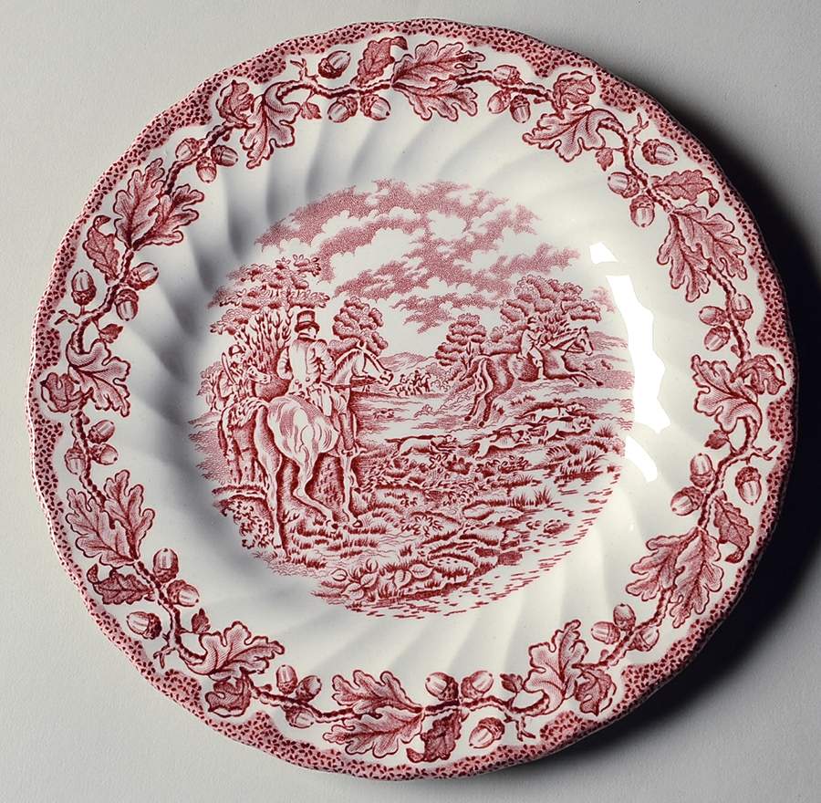 Country Life Pink Salad Plate by Myott Staffordshire-1