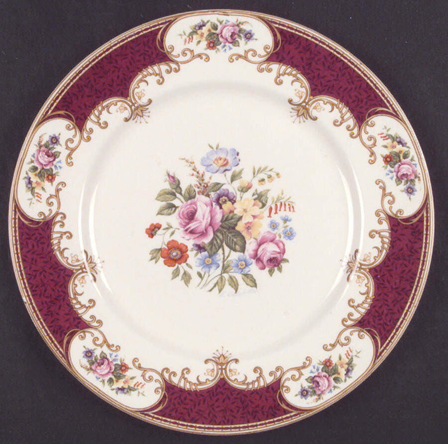 Coronation Rose Dinner Plate by Myott Staffordshire-1