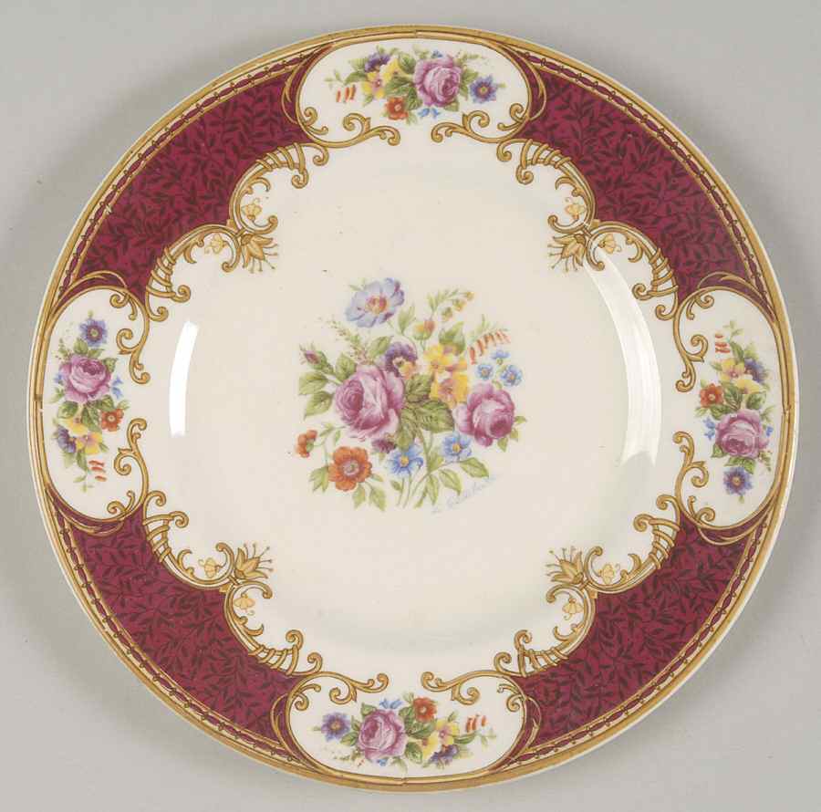 Coronation Rose Bread & Butter Plate by Myott Staffordshire-1