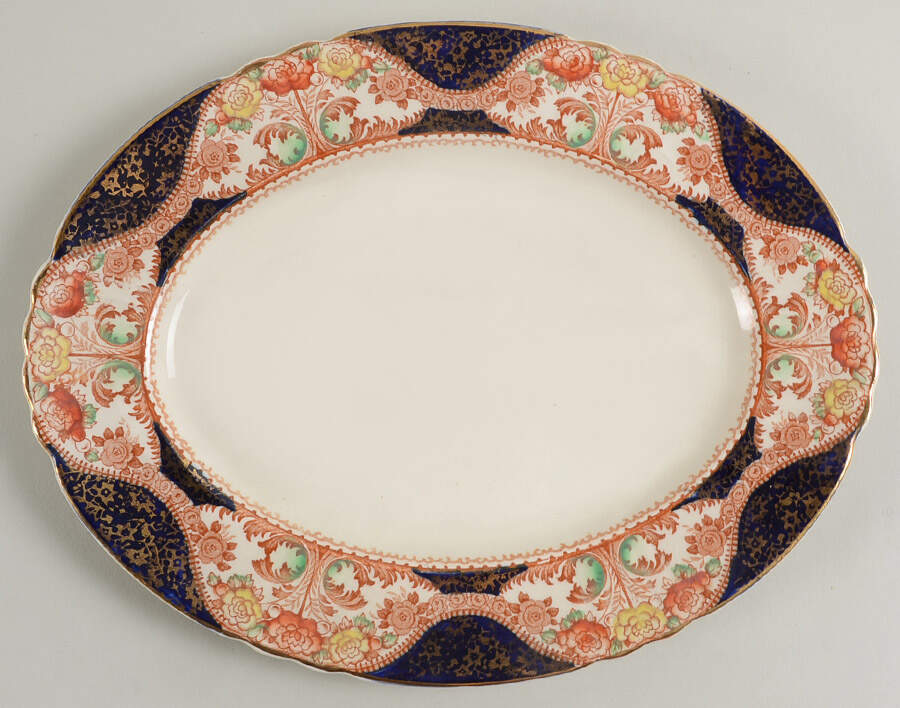 Corona 11" Oval Serving Platter by Myott Staffordshire-1