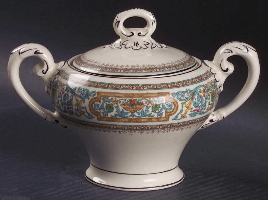 The Croydon Sugar Bowl & Lid by Myott Staffordshire-1